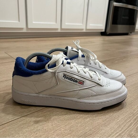 Reebok x Eric Emanuel Club C 85 White Blue Sneakers Men's Size